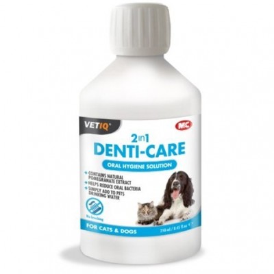 VETIQ 2in1 Denti-Care וט איי קיו מי פה ללא שטיפה לכלבים וחתולים – 250 מ”ל