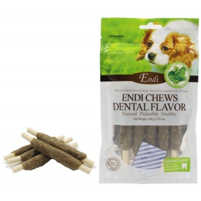 ENDI חטיף דנטלי לכלבים אנדי רול תה ירוק - 100 גרם