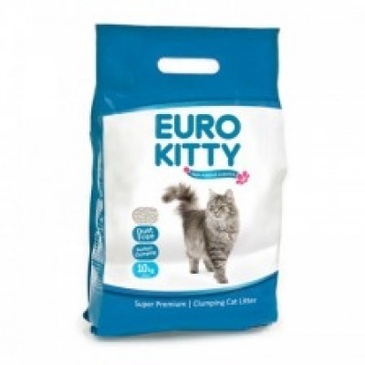 יורוקיטי חול מתגבש לחתולים - 10 ק"ג - Euro Kitty 
