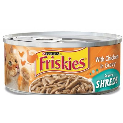 friskies פריסקיז - שימורי נתחי עוף ברוטב לחתול - 156 גרם