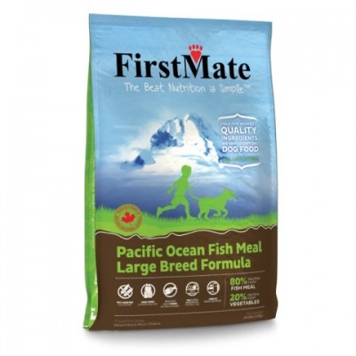 פירסט מייט פסיפיק מזון נטול דגנים לכלבים מגזע גדול - דגי אוקיינוס - שק 13 ק"ג -  First Mate Pacific Ocean Fish Meal – Large Breed Formula
