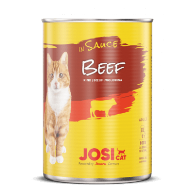 JosiCat - ג'וסיקט שימור בקר ברוטב לחתולים - 415 גרם