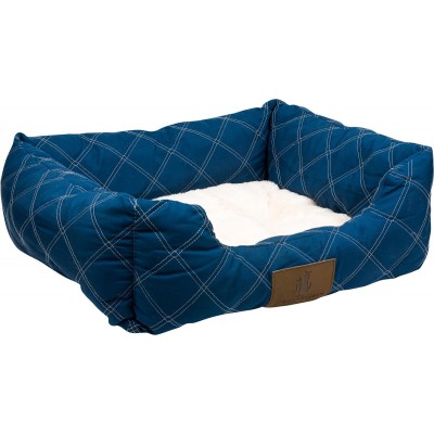מיטה לכלב פטסלנד FASHION פרוותית ומפנקת צבע כחול