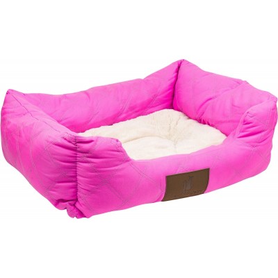 מיטה לכלב פטסלנד FASHION פרוותית ומפנקת צבע ורוד