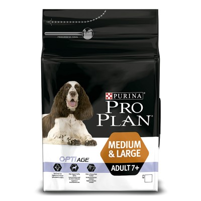 Pro Plan Opti Age- פרו פלאן אופטי אייג' סיניור מזון יבש לכלבים מבוגרים מגזע בינוני וגדול מגיל 7 ומעלה - שק 14 ק"ג