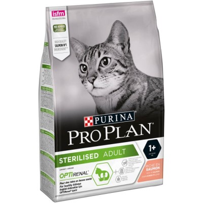 Pro Plan פרו פלאן מזון יבש לחתולים מסוסרים/מעוקרות סטריליזד בטעם סלמון STERILISED - שק 3 ק"ג