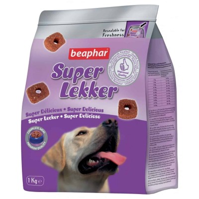 beaphar supper lekker ביהפר סופר לקר חטיף לכלבים 1 ק"ג