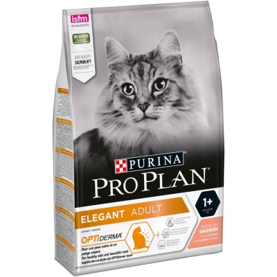 PRO PLAN OPTI DERMA- פרו פלאן אופטי דרמה לחתול למניעת כדורי שיער וטיפוח הפרווה - שק 3 ק"ג