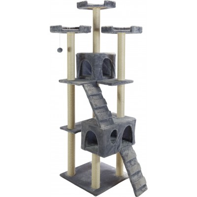 פטסלנד - מתקן גירוד לחתולים דגם מקס 5 קומות כולל בתי מסתור פטס פרוג'קט