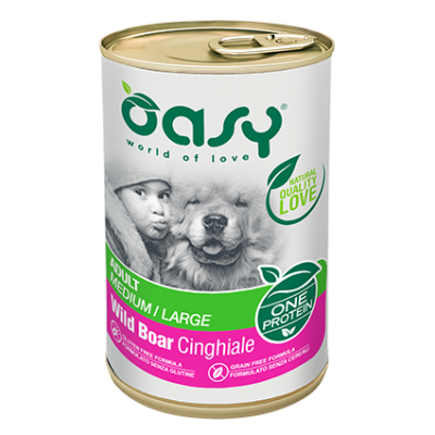 OASY - אואסי מעדן פטה לכלבים מגזע בינוני וגדול - חזיר בר
