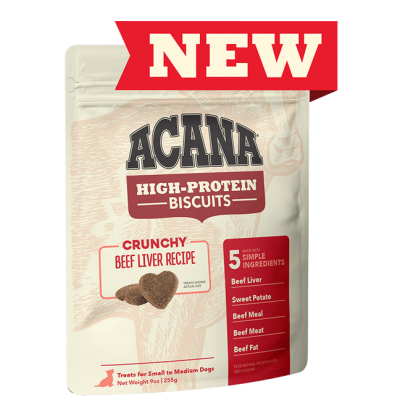 ACANA Crunchy High-Protein אקאנה קראנצ'י כבד בקר חטיף לכלבים עשיר בחלבון - 100 גרם