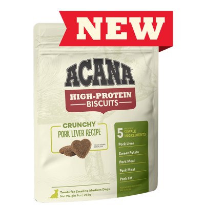 ACANA Crunchy High-Protein אקאנה קראנצ'י כבד חזיר חטיף לכלבים עשיר בחלבון - 100 גרם