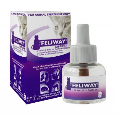 פליווי מילוי לדיפיוזר 48 מ"ל להרגעת חתולים Feliway Diffuser refill