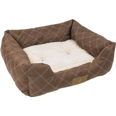 מיטה לכלב פטסלנד FASHION פרוותית ומפנקת צבע חום