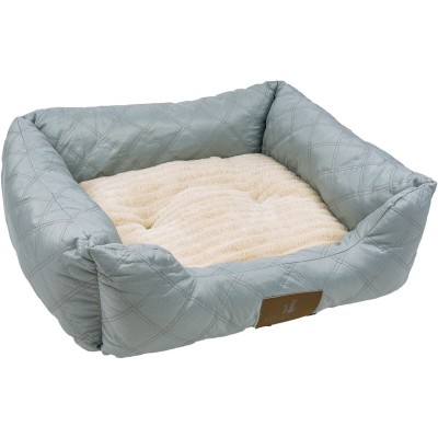 מיטה לכלב פטסלנד FASHION פרוותית ומפנקת צבע אפור