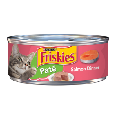 friskies פריסקיז - שימורי מעדן פטה סלמון לחתול - 156 גרם 