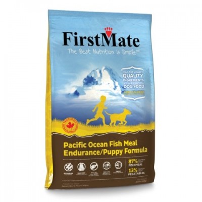 פירסט מייט פסיפיק מזון ללא דגנים לגורים - דגי אוקיינוס -  First Mate Pacific Ocean Fish Meal Endurance – Puppy Formula